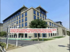 Q235 ASTM G30 উপাদান গ্রেড এবং দীর্ঘস্থায়ী স্থায়িত্বের জন্য SGS/CE/ISO সার্টিফাইড প্রিফ্যাব্রিকেটেড স্টিল স্ট্রাকচার
